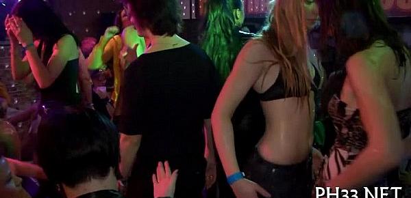  Yong beauties in club are cheerful to fuck